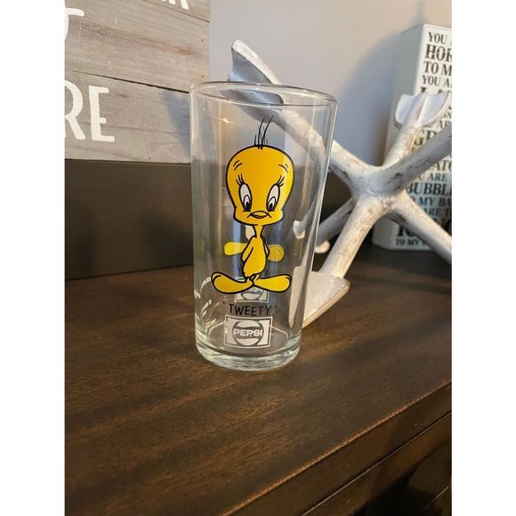 VTG 1973 Pepsi Looney Tunes Collector Drinking Glasses Tweety and Sylvester - Picture 6 of 8